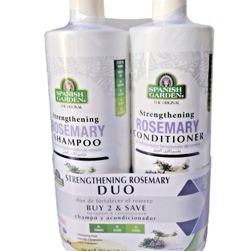 Spanish Garden-Strengthening Rosemary Shampoo Conditioner Duo HelpsHair Growth. - Picture 2 of 4